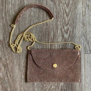 Sorial - Brown Snake Skin Mini Purse